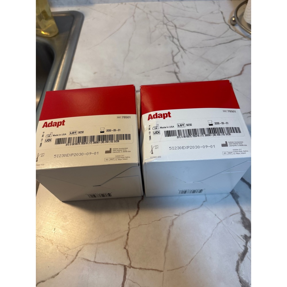 Hollister Adapt Ostomy Pouch Lubricating Deodorant 2 Boxes 50 Packets Each 78501
